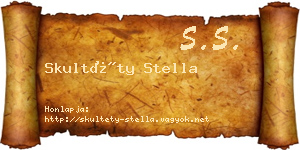Skultéty Stella névjegykártya
